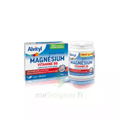 Alvityl Magnésium Vitamine B6 Libération Prolongée Comprimés Lp B/45 à Lherm
