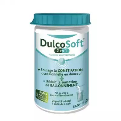 Dulcosoft 2 En 1 Constipation Et Ballonnement Poudre à Diluer Fl/200g à Lherm
